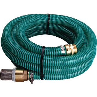 Aanzuigslang 1&quot; 25mm compleet met filter en aansluiting voor de pomp